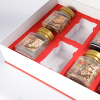 Cajas de Regalo Rígidas Magnéticas de Cartón Plegable con Logotipo Grande Personalizado, Color Rojo de Lujo, con Tapa y Laminado Mate en Dorado para Artículos Pequeños