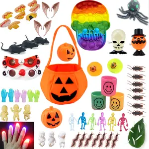 2024 nouveau Design jouets délicats enfants Halloween fête jouet ensemble drôle et délicat décoration jouet ensemble délicat araignée squelette citrouille