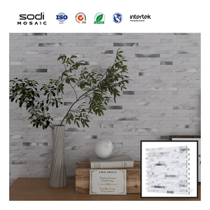 Waterproof <strong>Stick</strong> <strong>on</strong> Laundry Table Surround Bathroom Marble Look Mixed Color Self Adhesive Mosaic Wall <strong>Tiles</strong> - Product Image 4