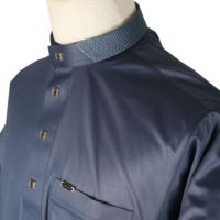 Robe longue coréenne à manches longues, style arabe, Kaftan, Jubah, Abaya, Kandura, Thobe, Jalabya, Vêtement ethnique musulman pour homme, pour mariage