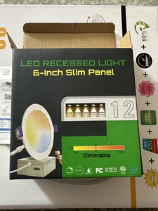 Vòng Ultra Slim <span class=keywords><strong>LED</strong></span> Mỹ hiện đại loại 5cct 12W 6inch Hộp ổ đĩa trong nhà đèn trần cho phòng khách phòng ngủ - Product Image 6