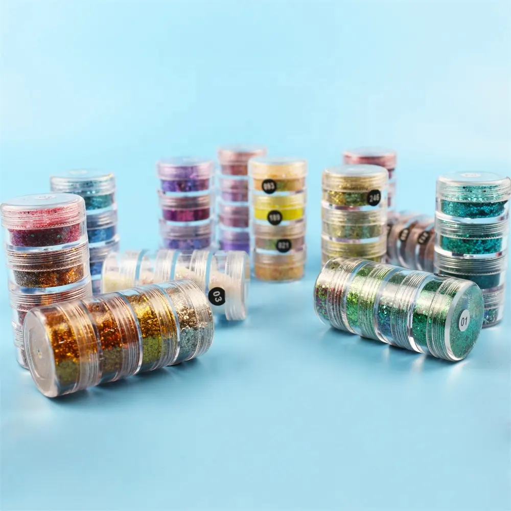 Beliebte Selling 48 Farben Stack Glitter Lidschatten pulver