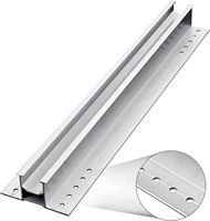 Système de montage de panneaux solaires sur rail en aluminium CE, fabriqué sur mesure, pour toit en métal trapézoïdal, installation photovoltaïque commerciale