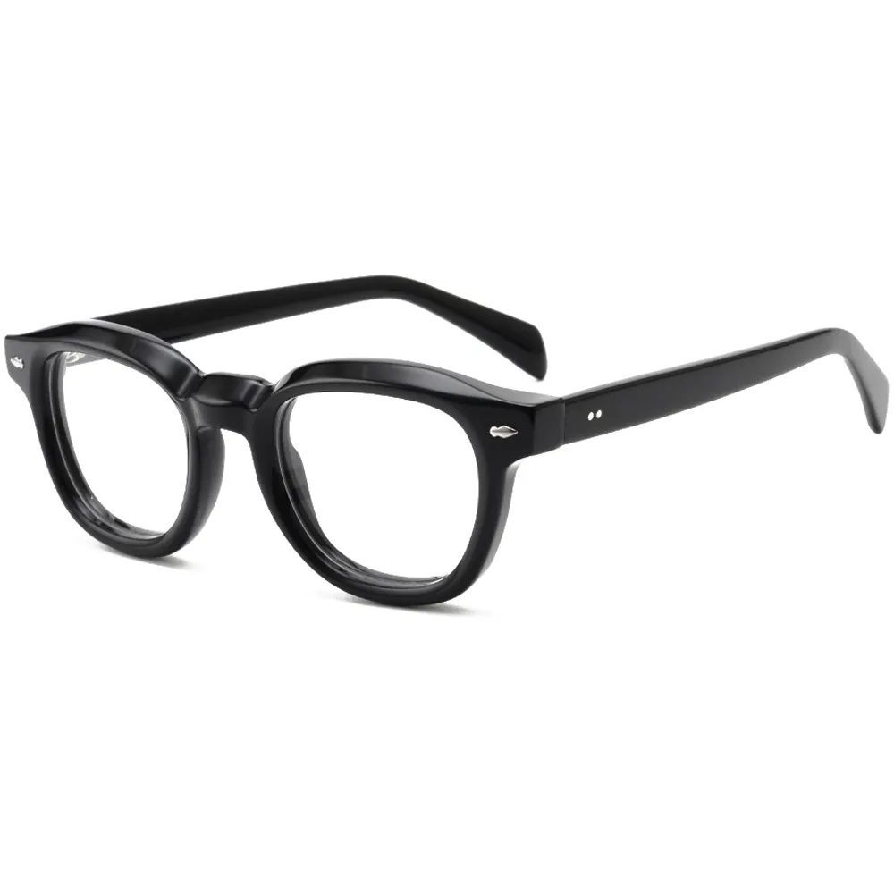 FEROCE Wholesale Round Shape Thickness Acetate Optical Frames Spectacles Frames For Men Eyeglasses