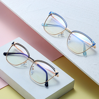 Gafas de lectura ultraligeras y redondas para hombre y mujer, anteojos para leer en ordenador, con luz azul, 95780