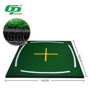 屋内屋外練習のためのホット販売ゴルフ打撃マット3Dゴルフドライビングレンジ人工芝ゴルフチッピングマット