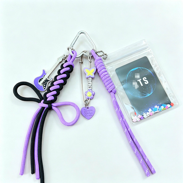 2026 Originality Gift Kpop Purple Merchandise Cellphone Lanyard Bag Accessories Charms Phones Chain Keychain Mobile Phone Straps