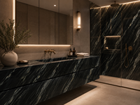 Dalles de granit vert Voie Lactée pour comptoirs, meubles de salle de bain, comptoirs de bar, meubles de rangement en pierre, revêtements de sol d'hôtel et dessus de table