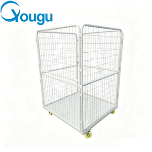 <span class=keywords><strong>Chariot</strong></span> <span class=keywords><strong>de</strong></span> manutention pliable à base solide en treillis métallique pour tri <span class=keywords><strong>de</strong></span> colis express et transport logistique, direct usine - Product Image 1