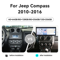 ZWNAV Pantalla de 15.8 Pulgadas para Jeep Compass 2010-2016, Carplay Inalámbrico, Android 15, Radio Estéreo para Auto, GPS, Wifi, Actualización GPS