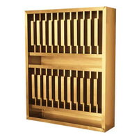 Armoire murale de présentation de colorations capillaires, double couche, en acier inoxydable, étagère à colorants argent, noir, or pour salon