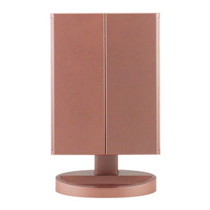 <span class=keywords><strong>2025</strong></span> thiết kế mới có thể gập lại Double Sided Gương trang điểm đầy đủ ánh sáng ba màu LED Vanity bảng miễn phí đứng gương - Product Image 2