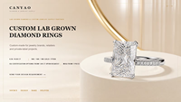 Boucles d'oreilles clous personnalisées en or 14 carats avec diamant de laboratoire jaune vif fantaisie de 0,62 ct et halo, design sur mesure, best-seller, bijoux fins