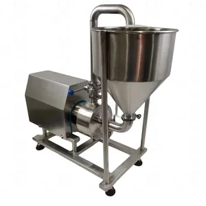 Stainless Steel Food Grade Recirculating Emulsion Emulsified Homogenizer Pump with 50L Hopper