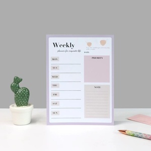 Bloc de notas de planificación diaria, Bloc de notas personalizado con planificación diaria para hacer listas - Product Image 2