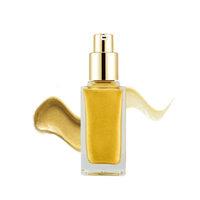 Enlumineur liquide pour le maquillage, enlumineur scintillant, paillettes corporelles, bronzer, huile scintillante dorée