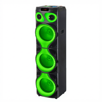 Système de sonorisation DJ professionnel MT-1222, 3 enceintes de 12 pouces pour scène, soirée, karaoké et extérieur, avec éclairage coloré