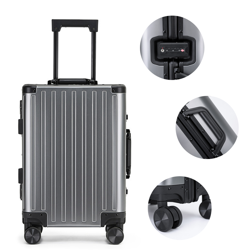 Aluminum Hard Shell Suitcase 20 24 28 Inch Carry-On Luggage TSA ...