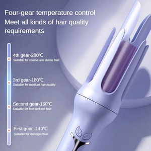 Rizador de Pelo Automático PTC de 1.5 Pulgadas, Rizador Eléctrico Giratorio de Calentamiento Rápido con LED y 4 Ajustes de Temperatura - Product Image 2