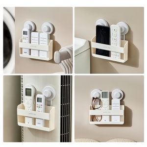 Support OEM Wall Mounted Plastic Remote <b>Control</b> <b>Holder</b> Multi-Slot Desktop Storage Tray for Household - Product Image 5