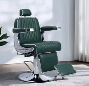 Chaise de barbier hydraulique professionnelle - 360 °   Fauteuil de salon pivotant et inclinable - Product Image 5