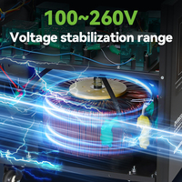 Stabilisateur de tension numérique monophasé entièrement automatique MSKJ DVR-65-3KVA avec affichage numérique, haute efficacité, pour usage domestique