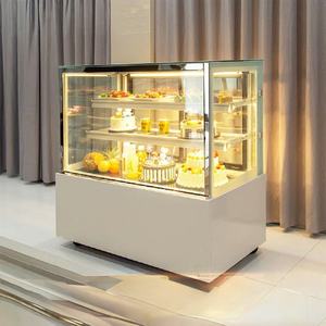 Réfrigérateur vitrine et vitrine de gâteaux élégants bon marché Excellent affichage des aliments pour l'équipement de réfrigération commerciale de boulangerie - Product Image 1