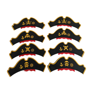 Ensemble Chapeau de <span class=keywords><strong>Pirate</strong></span> Portable OEM ODM, Masque pour les Yeux en Feutre et Cadeaux de Fête pour les Thèmes <span class=keywords><strong>Pirate</strong></span> et Halloween - Product Image 1