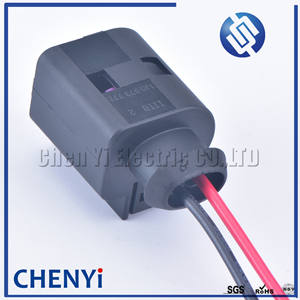 2-Pins Vrouwelijke Waterdichte Motor Luidsprekerbehuizing Automotive Sensor Connector Voor Magotan Sagitar 1j0973772 1j0 973 772 Met Draden - Product Image 4