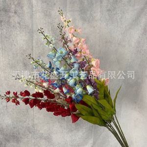 Lirio del Valle Artificial de Tallo Único, Flor de Seda Azul, Decoración para Bodas, Adorno para el Hogar, Alta Simulación - Product Image 2