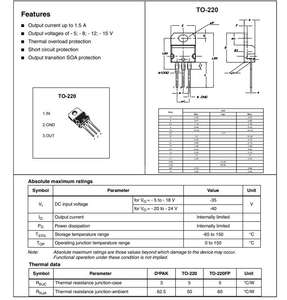 L7912 L7912CV 12V 1.5A Reguladores de voltaje negativo L7915 <span class=keywords><strong>L7915CV</strong></span> 15V L7908 L7908CV 8V L7905 L7905CV 5V - Product Image 2