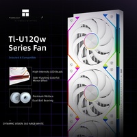 Pendingin CPU Thermalright Dynamic Vision 360 ARGB Putih dengan Layar LCD Berputar, Kipas 120mm, Tembaga Aluminium, 4 Pin untuk Casing Komputer