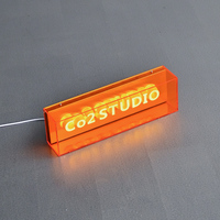 Boîte à lumière de couleur de lettre illuminée en 3D, enseigne émettrice de lumière personnalisée, boîte à lumière de rappel de signe de magasin