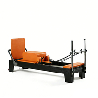 Equipo de Pilates Reformer Resistente, Máquina de Pilates Reformer de Madera, Reformer de Arce para Estudio de Pilates