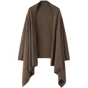 Le fabricant fournit des manches en tricot de <span class=keywords><strong>cachemire</strong></span> <span class=keywords><strong>poncho</strong></span> en laine mérinos pour dames - Product Image 3