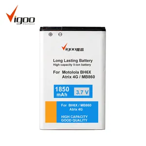 중국 1850mah 일반 휴대 전화 리튬 이온 배터리 BH6X MB860 MB870 Atrix4G DroidX2