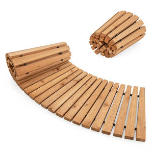 Camino de jardín de madera antideslizante con espaciador de goma resistente al envejecimiento - Product Image 3