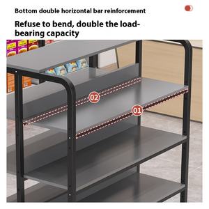 Exhibidor de Doble Cara Personalizado para Supermercado, Estante Metálico para Refrigerios, Tienda de Conveniencia, Muestras, Tabaco, Productos Alcohólicos - Product Image 3