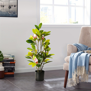 Árbol de <span class=keywords><strong>Magnolia</strong></span> artificial, de <span class=keywords><strong>Magnolia</strong></span> <span class=keywords><strong>grandiflora</strong></span> falsa realista para decoración de jardín de paisaje, precio al por mayor de suministro a granel - Product Image 6