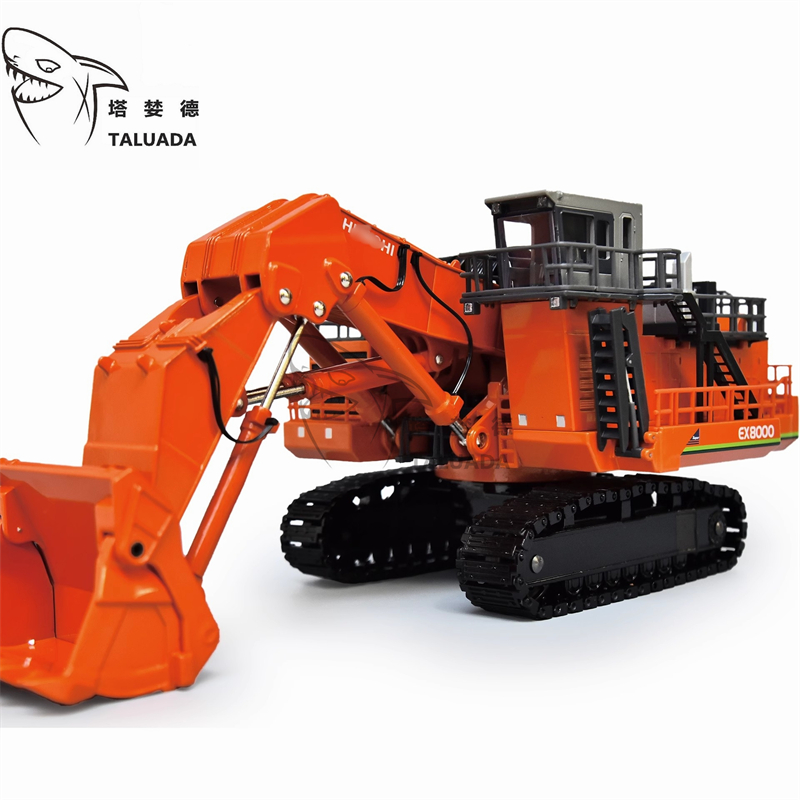 TALUADA Alloy 1:87 Scale Model Toy Hitachi Excavator EX8000