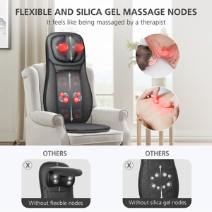 Coussin de massage chauffant électrique pour <span class=keywords><strong>siège</strong></span> de voiture, best-seller en gros, pour le dos et le <span class=keywords><strong>shiatsu</strong></span> corporel - Product Image 2