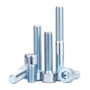 M3 M4 M5 M6 M8 M10 M12 DIN 912 cấp 8.8 đầy đủ chủ đề kẽm mạ kẽm Hex ổ cắm nắp đầu vít Allen bu lông - Product Image 4