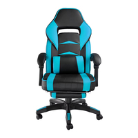 Chaise de jeu de course pour jeux d'ordinateur avec repose-pieds Vente en gros de couleur personnalisée