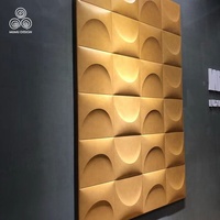 MUMU 3D Design Unique Texture décoration intérieure chambre hôtel décoration en cuir panneau de parement mural