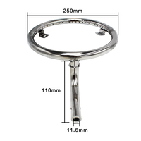 Brûleur de foyer extérieur en acier inoxydable 304 avec design tubulaire pour pizza et utilisation intérieure/extérieure