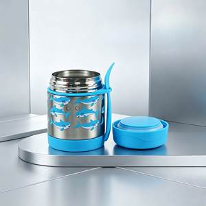 Boîte à lunch double couche pour enfants avec cuillère et petite marmite à soupe, thermos portable scellé sous vide pour cuisson lente - Product Image 3