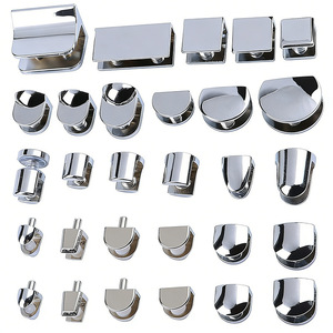 Clips en alliage de zinc pour vitrines, épaisseur 3-12 mm, accessoires de quincaillerie modernes et durables - Product Image 1