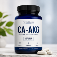 Capsules de Calcium Alpha-Ketoglutarate (Ca-AKG) Marque Blanche OEM 99% Pur Ca-AKG Supplément Cellulaire pour Longévité/Biohacking Adulte