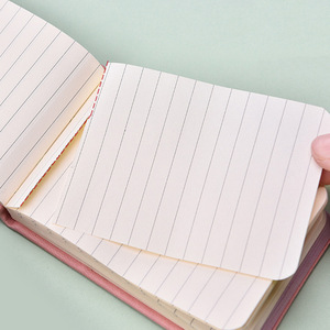 Promoción A7 A6 Cuaderno de bolsillo de cuero PU Bloc de notas de tapa dura con papel perforado para notas y notas - Product Image 5