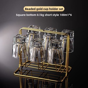 Nueva Copa de Vino de Vidrio Grueso, Diseño Especial, Base Cuadrada, Resistente, para Uso Doméstico - Product Image 6